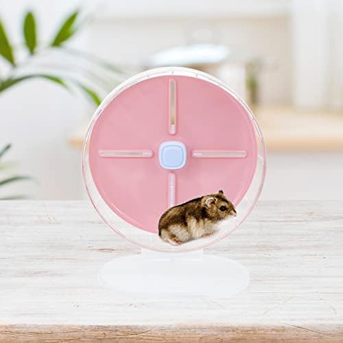 Alışkanlık Hamster Tekerlek Sessiz Hamster egzersiz tekerleği Koşu Tekerleği için Ayarlanabilir Stand ile Hamster