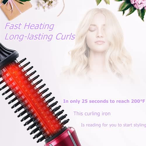 Elektrikli saç bigudi, sıcak Bigudi fırça profesyonel Anti-haşlanma anında ısınma Curling değneklerini anında ısı