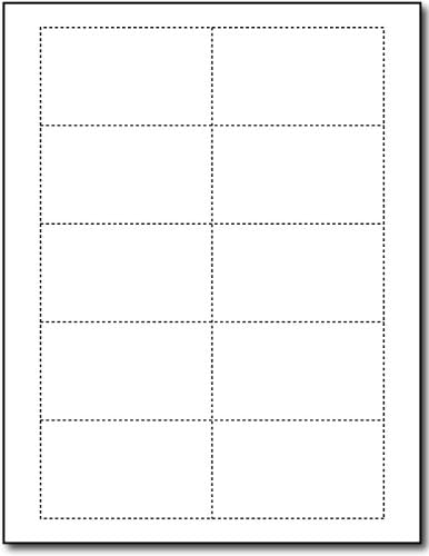 Beyaz Keten Kartvizit kağıdı - 20 Sayfa / 200 Kartvizit - Mürekkep Püskürtmeli/Lazer Yazıcılar için Kalın 80lb Kapak