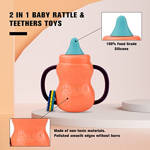 Tinabless 12 adet Bebek Çıngırak Oyuncaklar Bebek Oyuncakları diş çıkartma oyuncakları Bebekler için 6-12 Ay, bebek