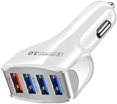 YUSDEE 3/4 Port USB Araç Şarj Kafa Renkli Taşınabilir Mobil Araç Şarj Kutusu USB Tablet Adaptörü Şarj QC 3.0 Fiş İstasyonu