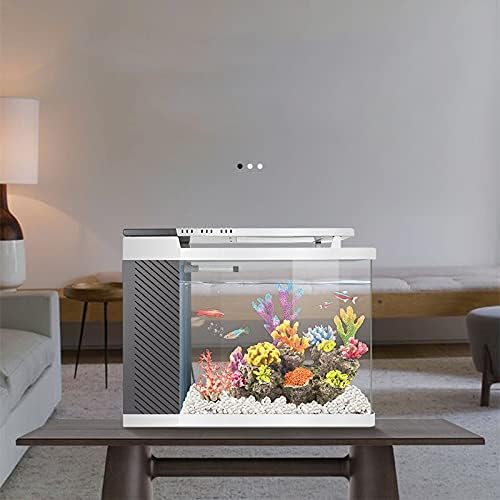 UXZDX CUJUX Mini Betta Balık Tankı Masaüstü Deniz Aquaponic Akvaryum Balıkları Kase su filtresi portatif led ışık