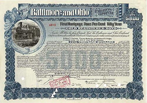Baltimore ve Ohio Demiryolu A. Ş. - Çeşitli Mezhep Tahvilleri