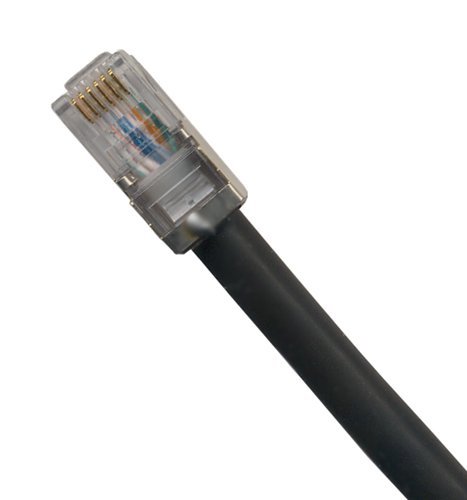 Ultra Özel Kablolar 300ft Dış Mekan Telefon Kablosu RJ11 / RJ12 Doğrudan Gömme (Korumalı)