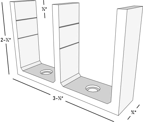Grovers Ev Çözümleri-12'li Paket - Üniversal Ayarlanabilir Yükseklik Sürgülü Dolap Kapısı Zemin Kılavuz Braketi-Beyaz