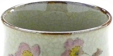 Kutani Hyakkaen Kutani (yaki) eşya küçük çay fincanı yunomi tavşan kiraz çiçeği feat.dekore edilmiş taban