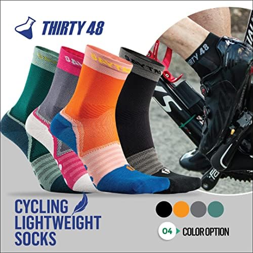 Thirty48 S. Café Kumaşlı Bisiklet Çorapları, Kokuya Dayanıklı, UV Korumalı, Çabuk Kuruyan