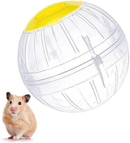 FANKUTOYS Hamster Egzersiz Topu, 5.7 inç Şeffaf Hamster Topu Cüce Hamster için Çalışan Hamster Tekerleği Sıkıntıyı