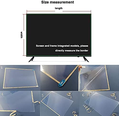 40-75 inç TV için CICIHP Anti mavi ışık ekran koruyucu. Bilgisayarın Göz Yorgunluğunu Gideren Mavi ışığı Filtreleyin,