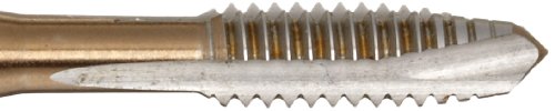 Dormer EP30 Toz Metal Çelik Makine Spiral Nokta Diş Açma Musluğu, Altın Oksit Kaplama, Kare Uçlu Saplı Yuvarlak, Modifiye