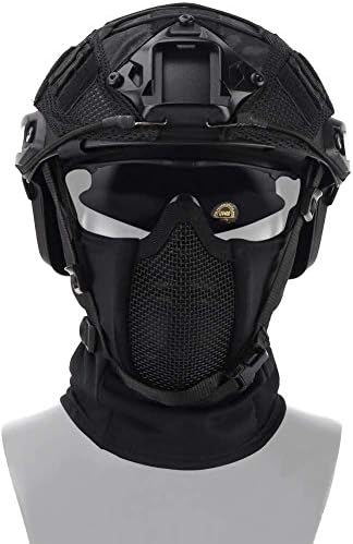 Taktik Dişli Nefes Balaclava Örgü Maske Ninja Tarzı Tam Yüz Airsoft Maskesi Rüzgar Geçirmez Motosiklet Bisiklet Hood