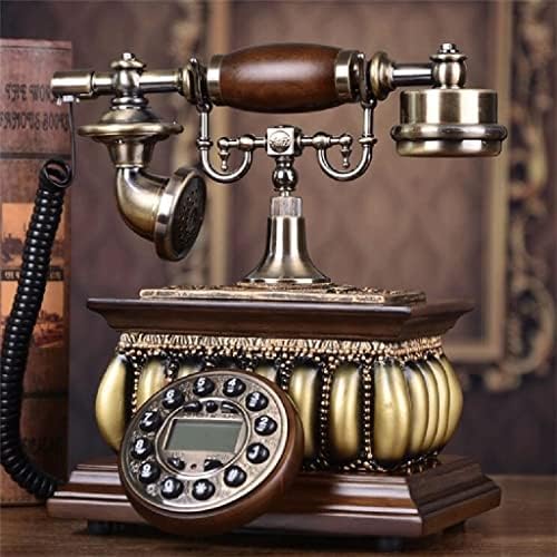 WENLII Retro Telefon Eski Vintage Telefon Masaüstü Kablolu Sabit arayan kimliği telefon ekranı Ev Ofis Otel Kullanımı