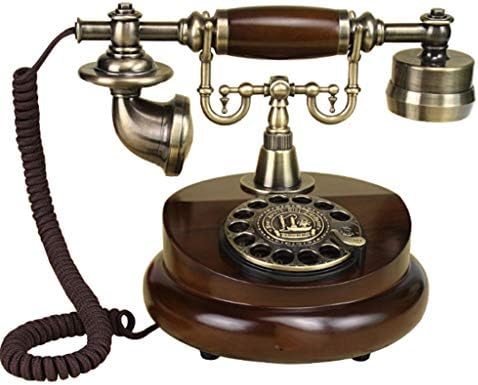 ZYZMH Retro Vintage Telefon Telefonları Klasik Masa Sabit Telefon Gerçek Zamanlı ve Arayan KİMLİĞİ Ekran Ofis Ev Oturma