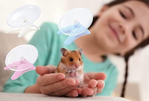 Hamster Uçan Daire Hamster, Gerbil, Fare ,kirpi ve diğer küçük evcil hayvanlar için sessiz çalışan egzersiz tekerleği