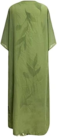 12 $Altında Kadınlar için yaz Elbiseler Kadın Yaz Rahat Elbise Tatil Çiçek Şifon Kolsuz Maxi Maxi Wrap