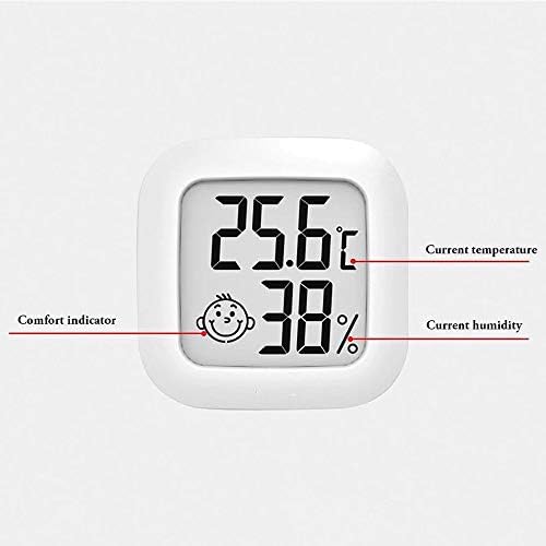CUJUX Mini Dijital LCD Kapalı Termometre Sıcaklık Sensörü Nem Ölçer Termometre Odası Higrometre Ölçer Ev ve Ofis için