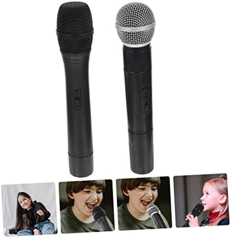 NUOBESTY 10 adet Çocuklar Mikrofon Fotoğraf Modeli Konuşma Modelleri Uygulama Iyilik Karaoke için Oynamak Sahte Prop
