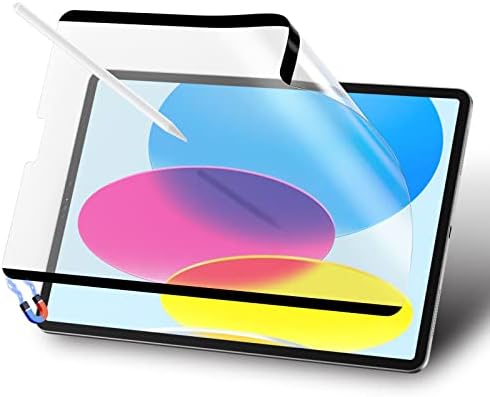 iPad 10.9 inç 10. 2022 nesil ile uyumlu MOCOLL Manyetik Kağıt Hissi Ekran Koruyucu, iPad 10. Nesil 10.9 inç 2022 (A2696