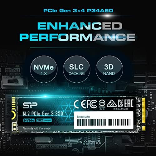 Silikon Güç 256 GB NVMe M. 2 PCIe Gen3x4 2280 SSD (SP256GBP34A60M28)