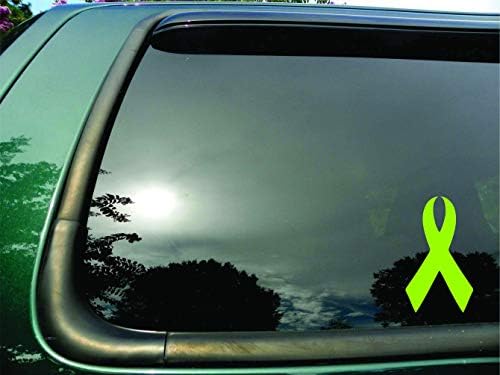 Şerit Kireç Yeşil Lenfoma Kanseri Kalıp Kesim Vinil Pencere Çıkartması / sticker Araba veya Kamyon için 3.5x 6