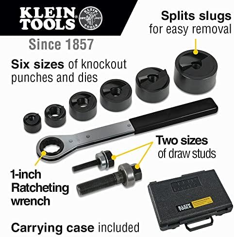 Klein Tools 53732SEN Punch Seti, Nakavt Punch Seti Punch Down Araçları ve Ekipmanları CCPR400 Ağır Hizmet Tipi Kompakt