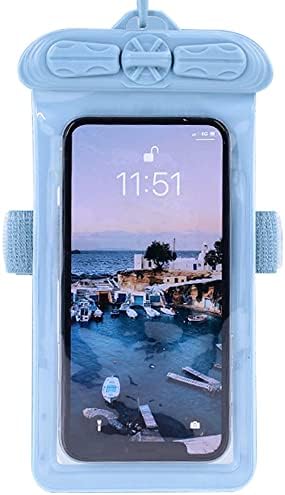 Vaxson telefon kılıfı ile Uyumlu Oppo A36 Su Geçirmez Kılıfı Kuru Çanta [Ekran Koruyucu Film ] Mavi