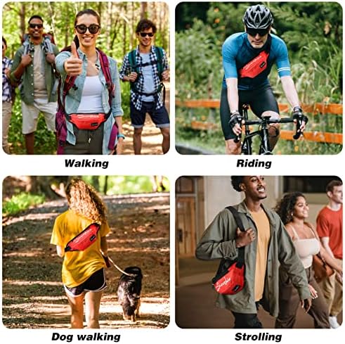 Erkekler için Büyük Fanny Paketleri, AİRTOMİS 3 Fermuarlı Cepler Bel Paketi, Açık Koşu Bisiklet Sporları Seyahat Yürüyüş
