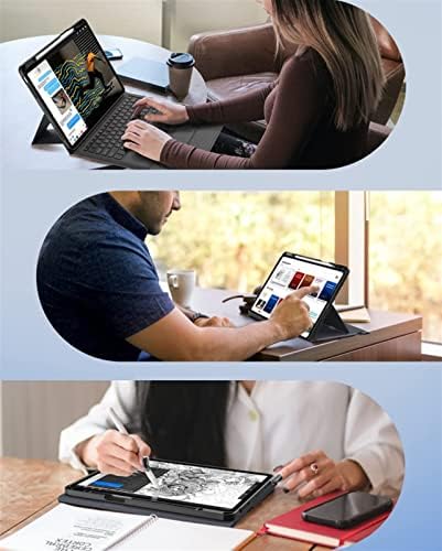 HAODEE Touchpad Klavye iPad kılıfı Pro 12.9 Kılıf Klavye A2229/A2069/A2232/A2233 Bluetooth Sihirli Klavye ile (Renk: