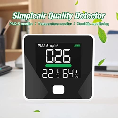 Kalın PM2. 5 Dedektörü Hava Kalitesi Dedektörü Sıcaklık Nem Ölçer gaz monitörü LCD Ekran Toz Termometre Çok Fonksiyonlu