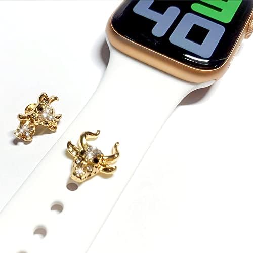 3 PAKET Metal Dekoratif Çivi Apple Watch Serisi için 8 7 SE 6 5 Ultra saat kayışı, Tomcrazy Bling Elmas saat kayışı