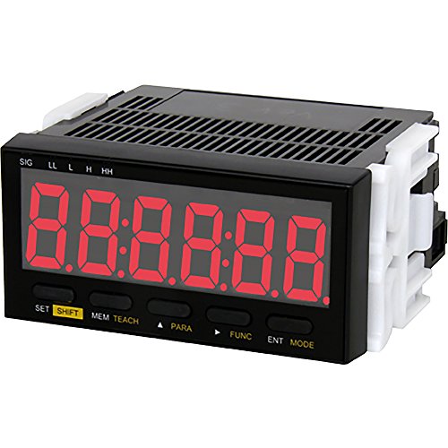 Shımpo DT-501XD-TRT Panel Metre Takometre, 9-35 VDC Powered, NPN Açık Kollektör Çıkışı, Takometre / Debimetre: 0-999999