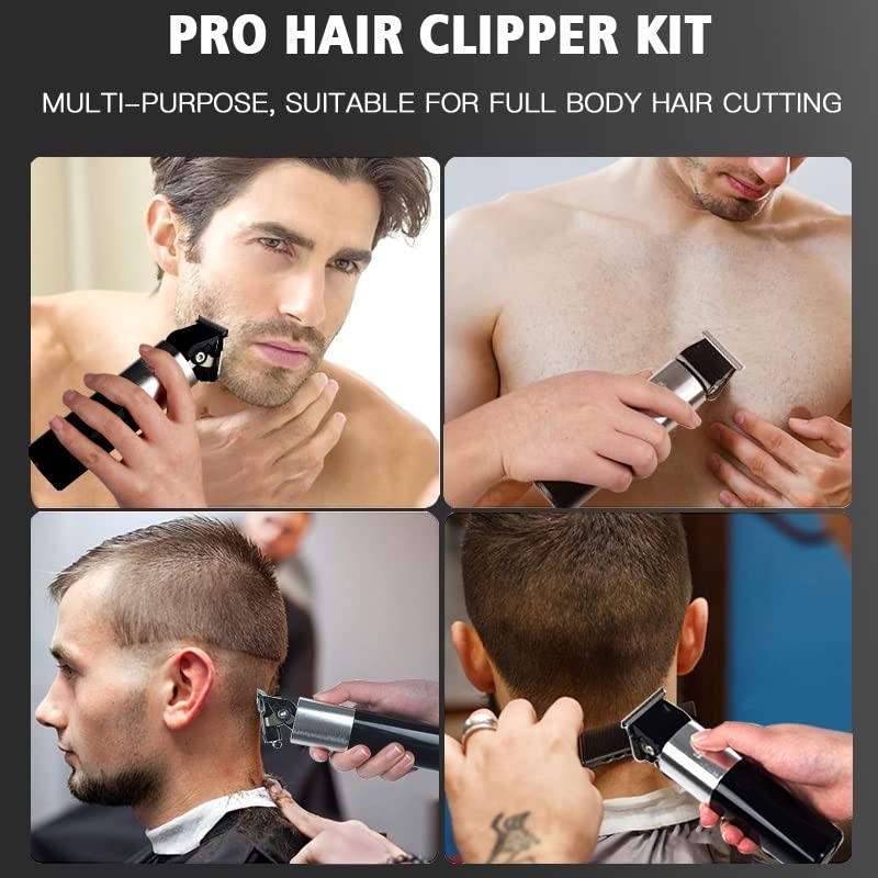 Erkekler için saç makasları, erkekler için profesyonel 2 vitesli saç düzeltici sakal elektrikli saç kesme makinesi