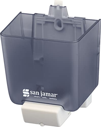 San Jamar Classic Umumi Tuvaletler için Sabunluk, Manuel, Duvara Monte, Yeniden doldurulabilir, Plastik, 30 Ons Kapasite,