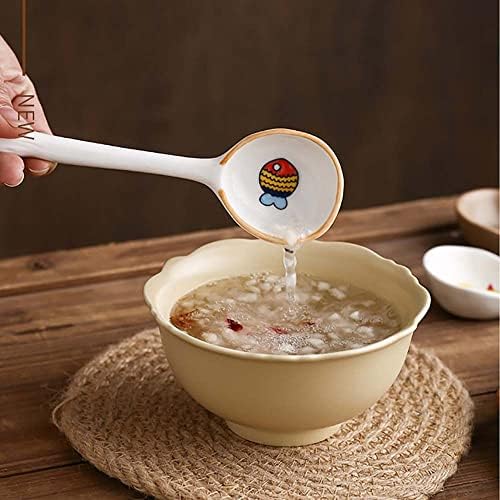 Houchu çorba kaşığı Japon Tarzı Karikatür Mutfak Eşyaları Karıştırma Kaşığı Lapası Tatlı Yemek Takımı Ev Restoran