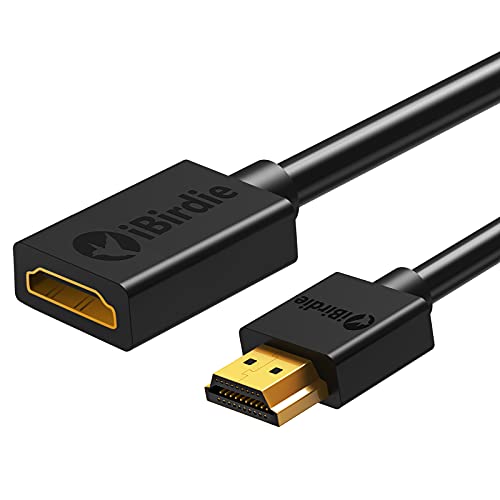 ıBirdie HDMI Uzatma Kablosu 3 Feet - 4K HDMI Genişletici-Erkek-Dişi