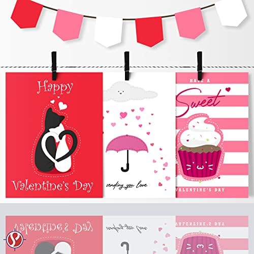 Sevgililer Günü Renkli Kart Stoğu Kağıdı, Kırmızı, Pembe ve Beyaz 8,5 x 11 Tebrik Kartları, Hediye Etiketleri, Sanat