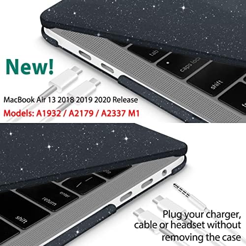 Tuiklol MacBook Air 13 inç için Kılıf 2021 2020 2019 2018 Yayın M1 A2337 A2179 A1932 Dokunmatik Kimlik ve Retina Ekranlı,