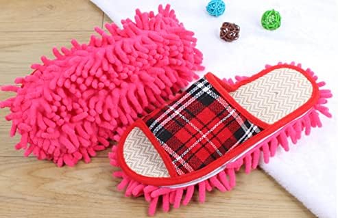 Vımeet Mikrofiber Terlik Zemin temizlik paspası Ev Toz Terlik Ayrılabilir Anlamak Ayakkabı Temizleme Aracı Temizleme