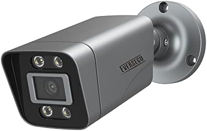 EVERSECU 1080 P 24/7 tam zamanlı renkli spot gece görüş HD Analog Bullet güvenlik kamera ile sıcak ışık led, 2MP (HD-TVI/AHD/CVI/Analog)