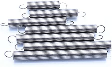 AMBAYZ Metal Gergi Serpme Gergi Teli Çapı 0.6 Mm X Dış Çap 6Mm Genişletilmiş gergi yayı, kanca Uzunluğu 70-300Mm /