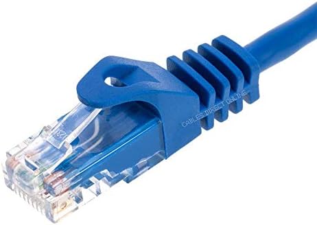 Kablolar Doğrudan Çevrimiçi Mavi 75ft Cat6 Ethernet Ağ Kablosu RJ45 İnternet Modem Yama Kablosu