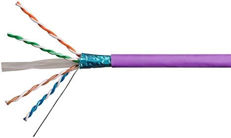 Monoprice Cat6A Ethernet Toplu Kablo-Ağ İnternet Kablosu-Katı, 550 MHz, FTP, CMR, Yükseltici Dereceli, Saf Çıplak