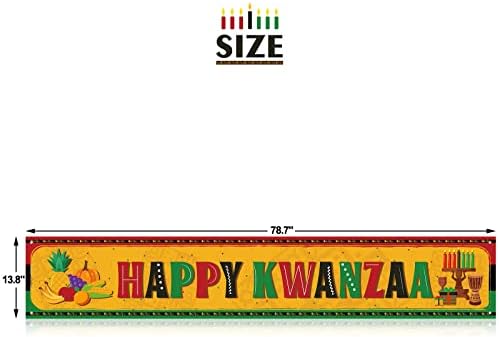 Mutlu Kwanzaa Afiş Afrika Miras Tatil Parti Dekor Neşeli Kwanzaa Fotoğraf Sahne Arka Plan iç mekan dış mekan dekorasyonu