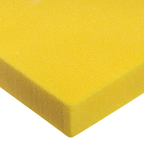 Çapraz Bağlı Polietilen Köpük Levha, Sarı, 4 lbs / cu. ft, 3/8 inç Kalınlığında x 12 inç Genişliğinde x 24 inç Uzunluğunda