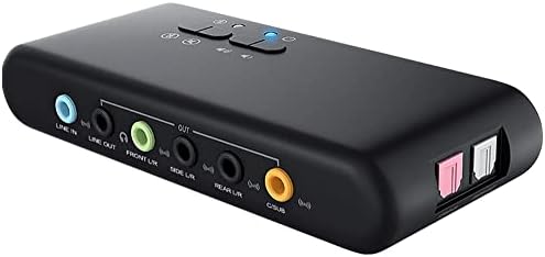 Ses Kontrolü ve Optik Ses Girişi ile USB 7.1 Kanal Surround Ses Adaptörü