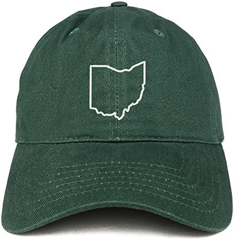 Moda Giyim Mağazası Ohio Eyaleti Anahat Eyalet işlemeli Pamuklu Baba Şapkası