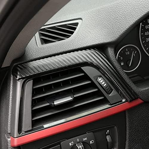 Araba Dashboard Paneli krom çerçeve Trim Sticker Karbon Çıkartması İç Dekorasyon BMW için uyar F30 F31 F34 3FT F32