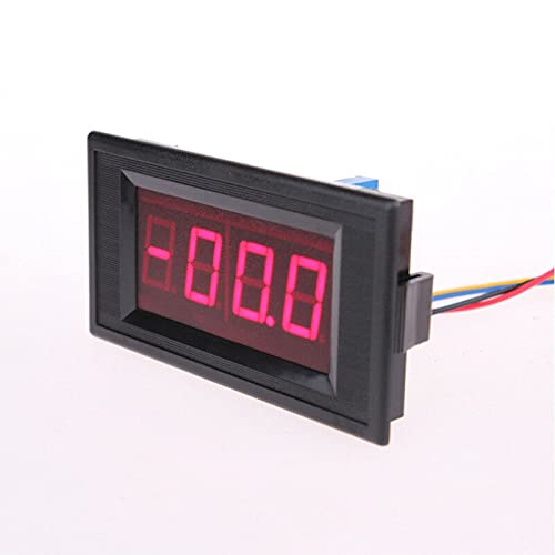 4 Telli LED dijital ekran Paneli Volt Metre Ölçer voltmetre Voltmetre 3 1/2 Haneli arka kapak Kırmızı Renk 2V