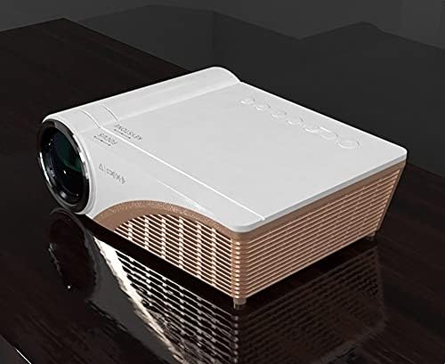 KJHD S6P Desteği 1080P Led projektör 4000 Lümen Uyumlu USB VGA AV Taşınabilir Sinema Projektör Beamer Hediye (Renk: