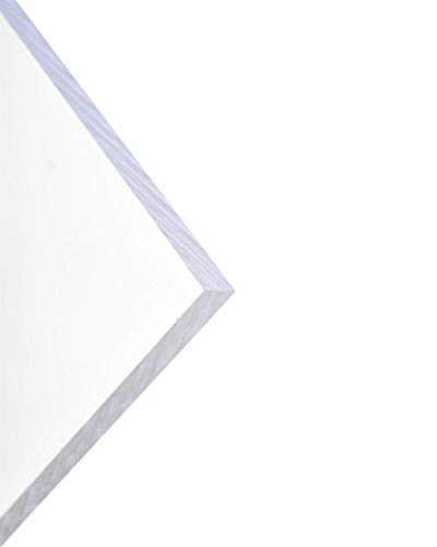 BuyPlastik Döküm Şeffaf Akrilik Pleksiglas Plastik Levha 3/8 Kalın, Boyut 24 x 48 ve Daha Fazlası, El Sanatları için